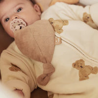 Jollein - vauvan unipussi ,irrotettavilla hihoilla – Teddy Bear 70 cm