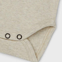 NAME IT BABY - PITKÄHIHAINEN, RIBBIKANKAINEN BODY - Peyote melange