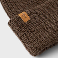 Lil' Atelier Mini neulekankainen hattu - dark earth