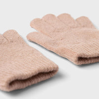 LIL' ATELIER MINI NEULEKANKAISET KÄSINEET - Beaver Fur