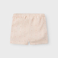 LIL' ATELIER BABY LUOMUPUUVILLA SHORTSIT - PEACH BLUSH