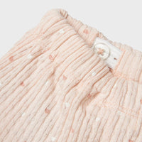 LIL' ATELIER BABY LUOMUPUUVILLA SHORTSIT - PEACH BLUSH