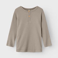 Name it - ribbikankainen paita - taupe