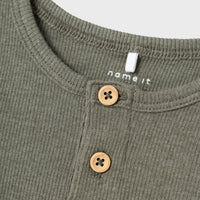 Name it - ribbikankainen paita - Dusty Olive