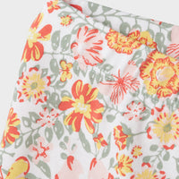 NAME IT - SLIM FIT -MALLISET SHORTSIT - Bright White Yellow Flower