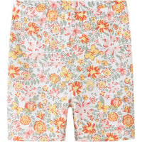 NAME IT - SLIM FIT -MALLISET SHORTSIT - Bright White Yellow Flower