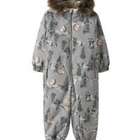 Name It MINI – SNOW10 Lasten talvihaalari - Ultimate Grey WOODLAND