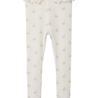 Lil Atelier - Legginsit - Pastel Parchment SWAN