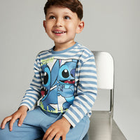 NAME IT MINI STITCH-TEEMAINEN T-PAITA - Spring Lake