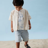 NAME IT MINI - LUOMUPUUVILLA MERENELÄVÄT T-PAITA