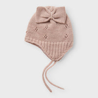 Name It Baby Merinovillainen Neulepipo Rusetilla - rose