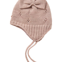 Name It Baby Merinovillainen Neulepipo Rusetilla - rose