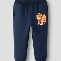 Name It - Luomupuuvillaiset collegehousut - leijona