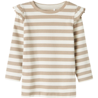 Name It Taia - pitkähihainen ribbipaita,beige