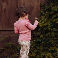 Metsola - rib frilla shirt | rosy