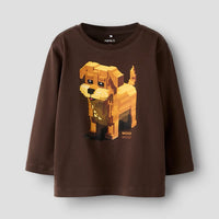 Name It - pitkähihainen paita,ruskea