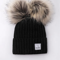 I Love Milk – Lasten talvipipo tupsuilla - musta