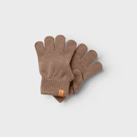 LIL' ATELIER MINI NEULEKANKAISET KÄSINEET - peppercorn