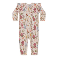 Metsola - Perfect Day Rib Frilla Playsuit -Haalari | Creamy