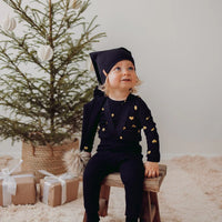 Metsola - Striped Rib Brace Pants -Henkselihousut, Black