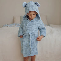 Metsola - Teddy -Lasten Kylpytakki | Icy Blue