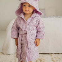 Metsola - Teddy -Lasten Kylpytakki | Icy Lilac