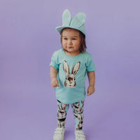 Metsola - textured bunny cap -lippalakki | ocean