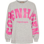 Marta Hibiscus Collegepaita- Grey/Pink