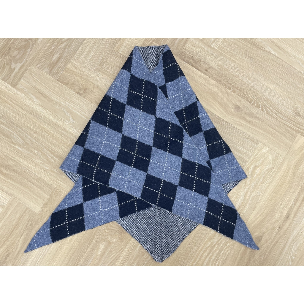 Marta du Château Gretzel Scarf - Jeans Blue/Coffee