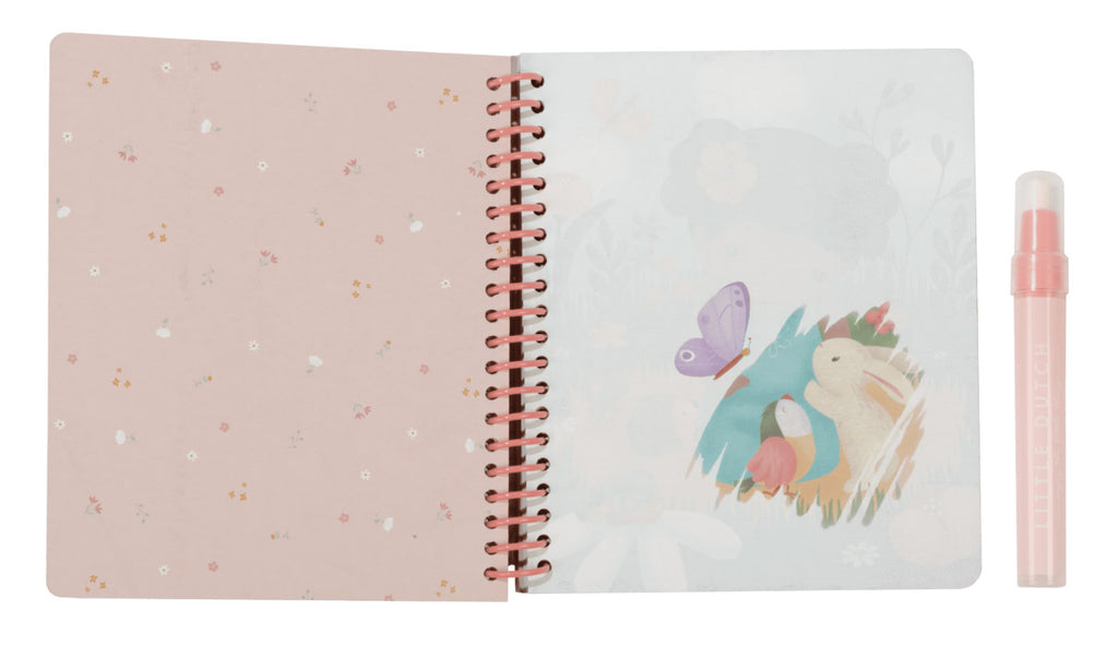 Little Dutch Watercolor book - maalaa vedellä - puuhakirja rose