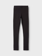 NAME IT KIDS -  PUUVILLAISET RIBBI LEGGINGSIT MUSTA
