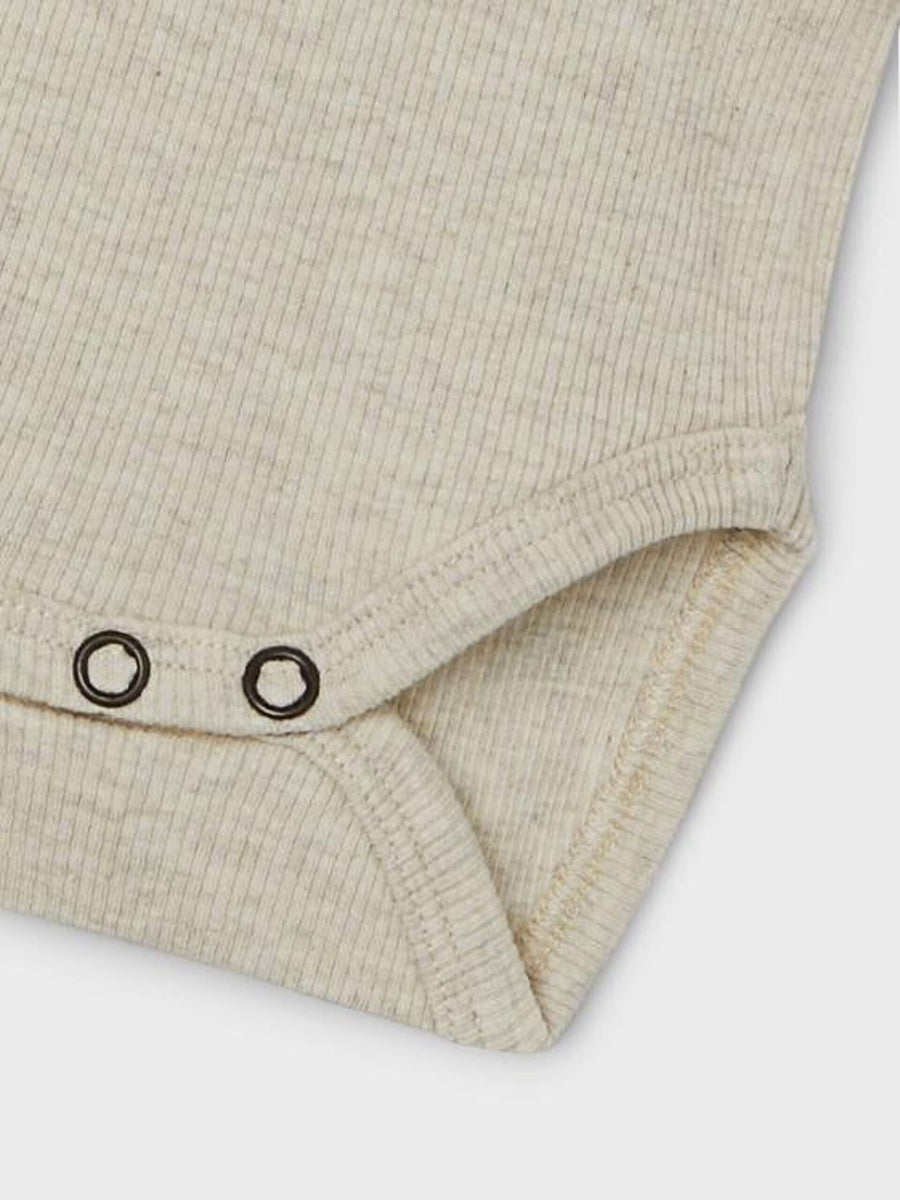 NAME IT BABY - PITKÄHIHAINEN, RIBBIKANKAINEN BODY - Peyote melange