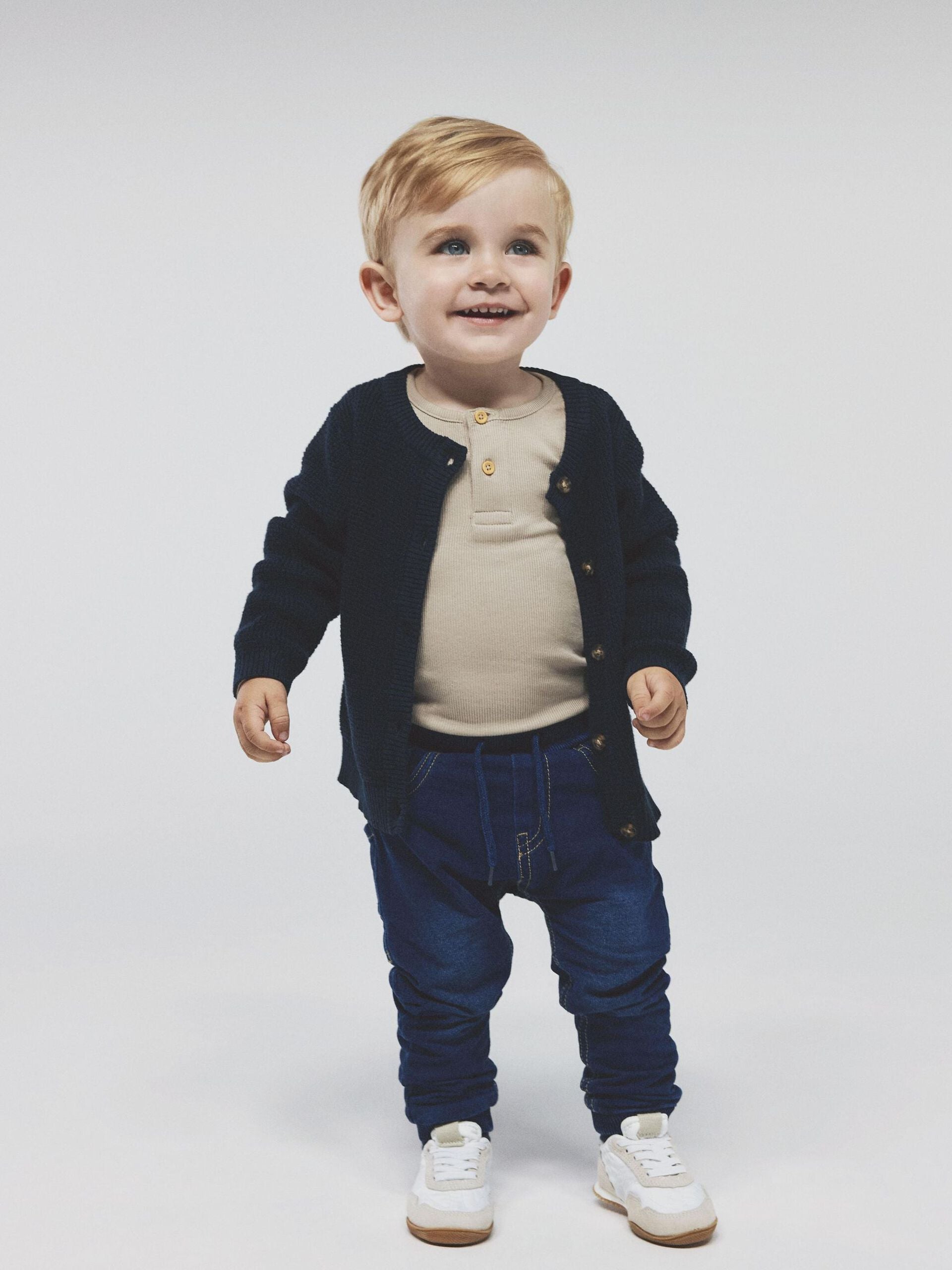 NAME IT BABY  PITKÄHIHAINEN, RIBBIKANKAINEN BODY - Pure cashmere