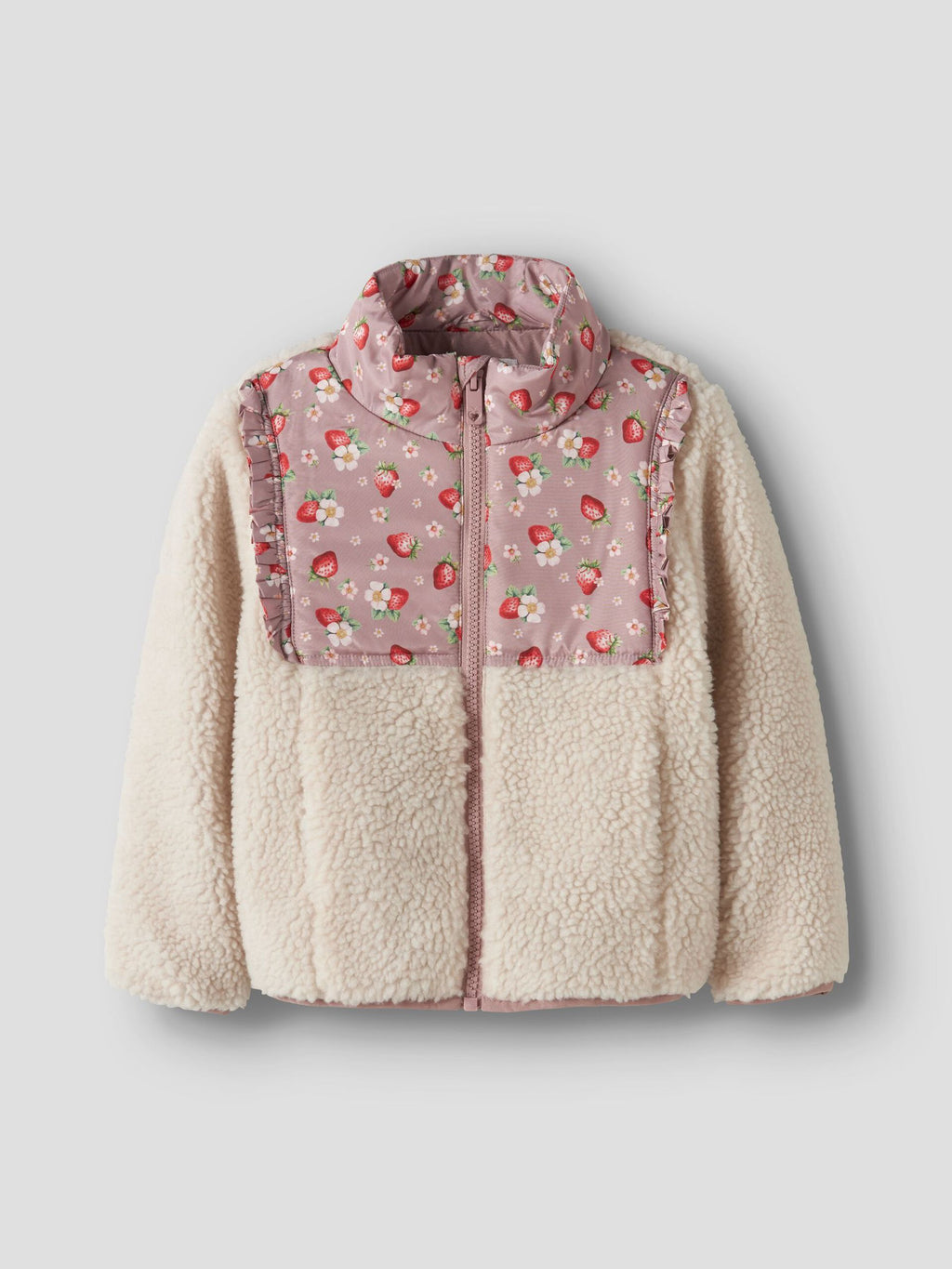 Tulossa pian! Name it mini - teddykankainen takki,strawberry