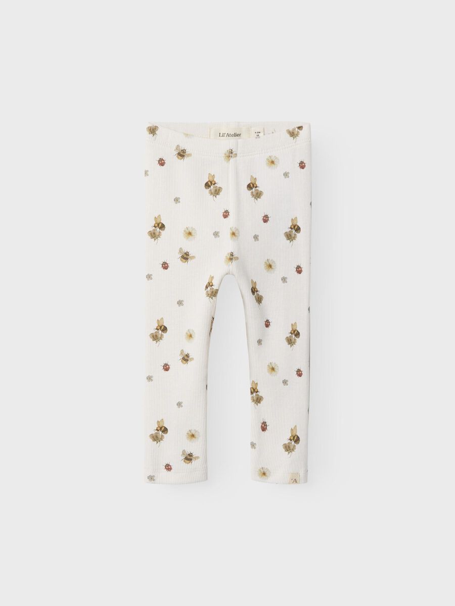 LIL' ATELIER BABY  KUVIOLLINEN LEGGINGSIT