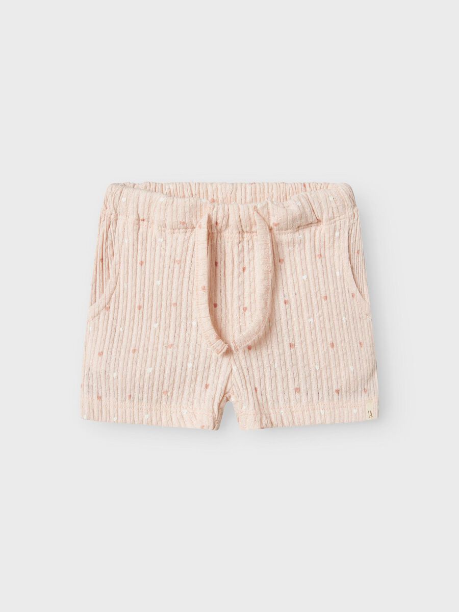 LIL' ATELIER BABY  LUOMUPUUVILLA SHORTSIT -  PEACH BLUSH