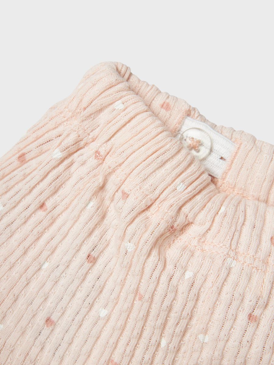 LIL' ATELIER BABY  LUOMUPUUVILLA SHORTSIT -  PEACH BLUSH