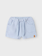 LIL' ATELIER BABY  REGULAR FIT -MALLINEN SVETARISHORTSIT - ZEN BLUE