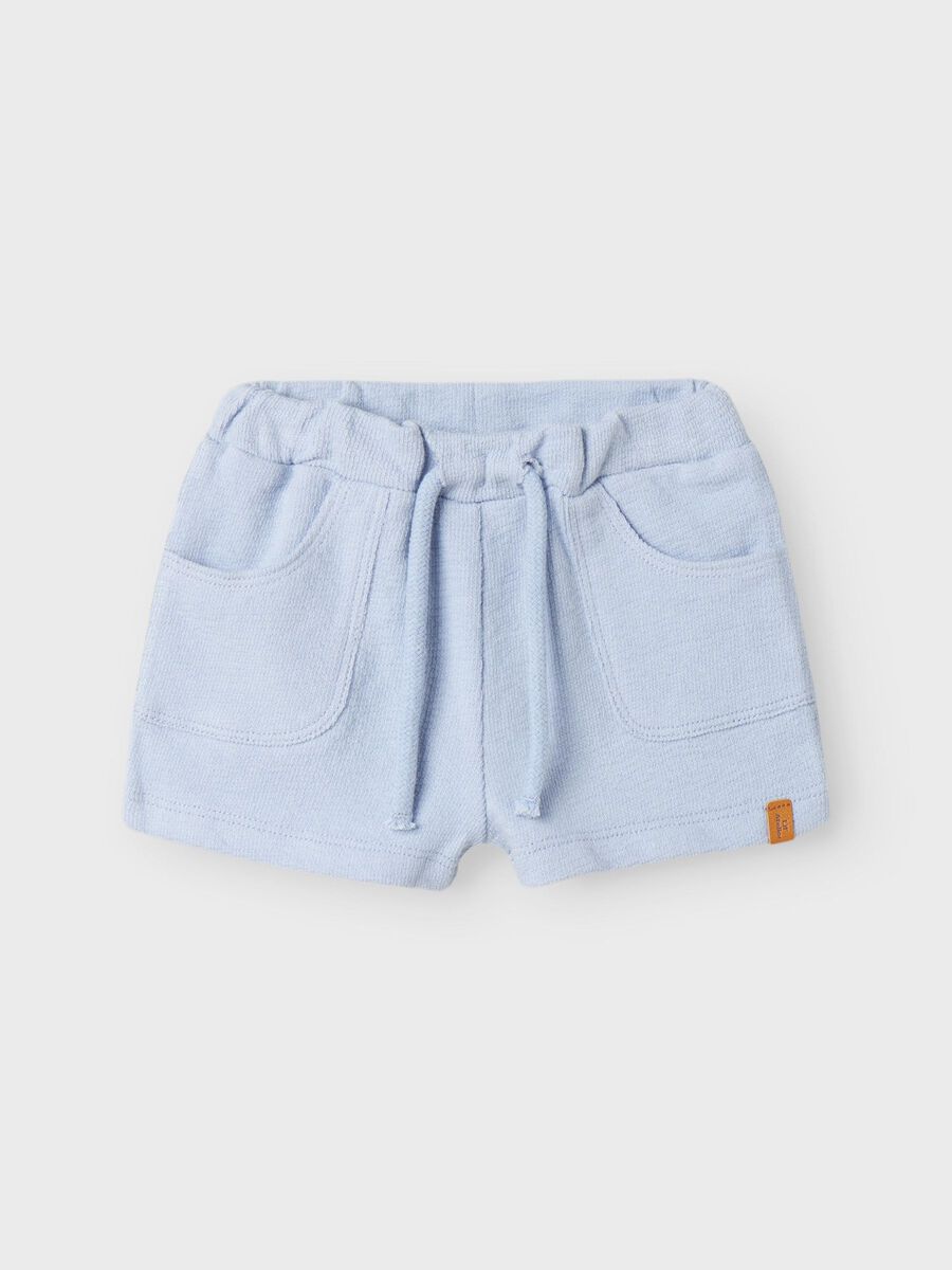 LIL' ATELIER BABY  REGULAR FIT -MALLINEN SVETARISHORTSIT - ZEN BLUE