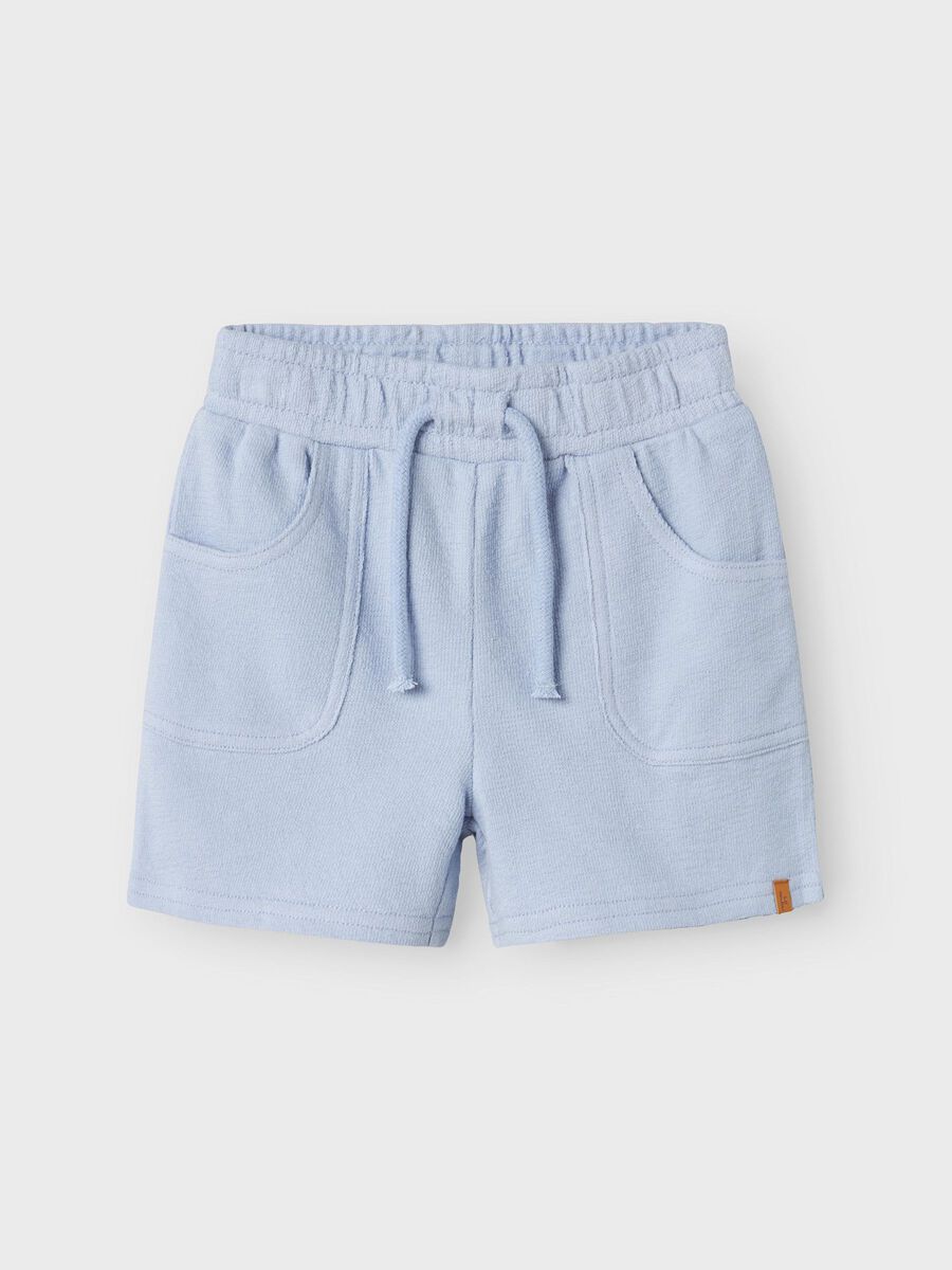 LIL' ATELIER MINI  LUOMUPUUVILLA SHORTSIT - ZEN BLUE