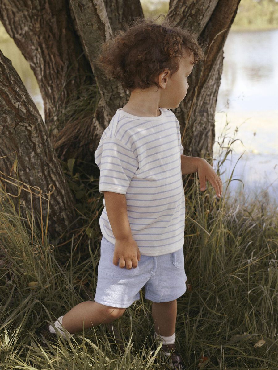 LIL' ATELIER MINI  LUOMUPUUVILLA SHORTSIT - ZEN BLUE