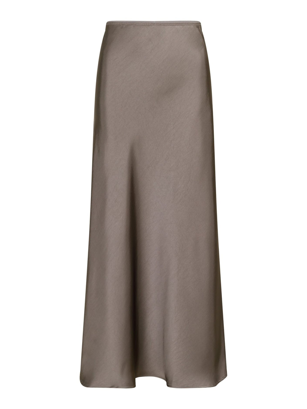 Neo Noir Vicky Heavy Sateen Skirt – Warm Grey