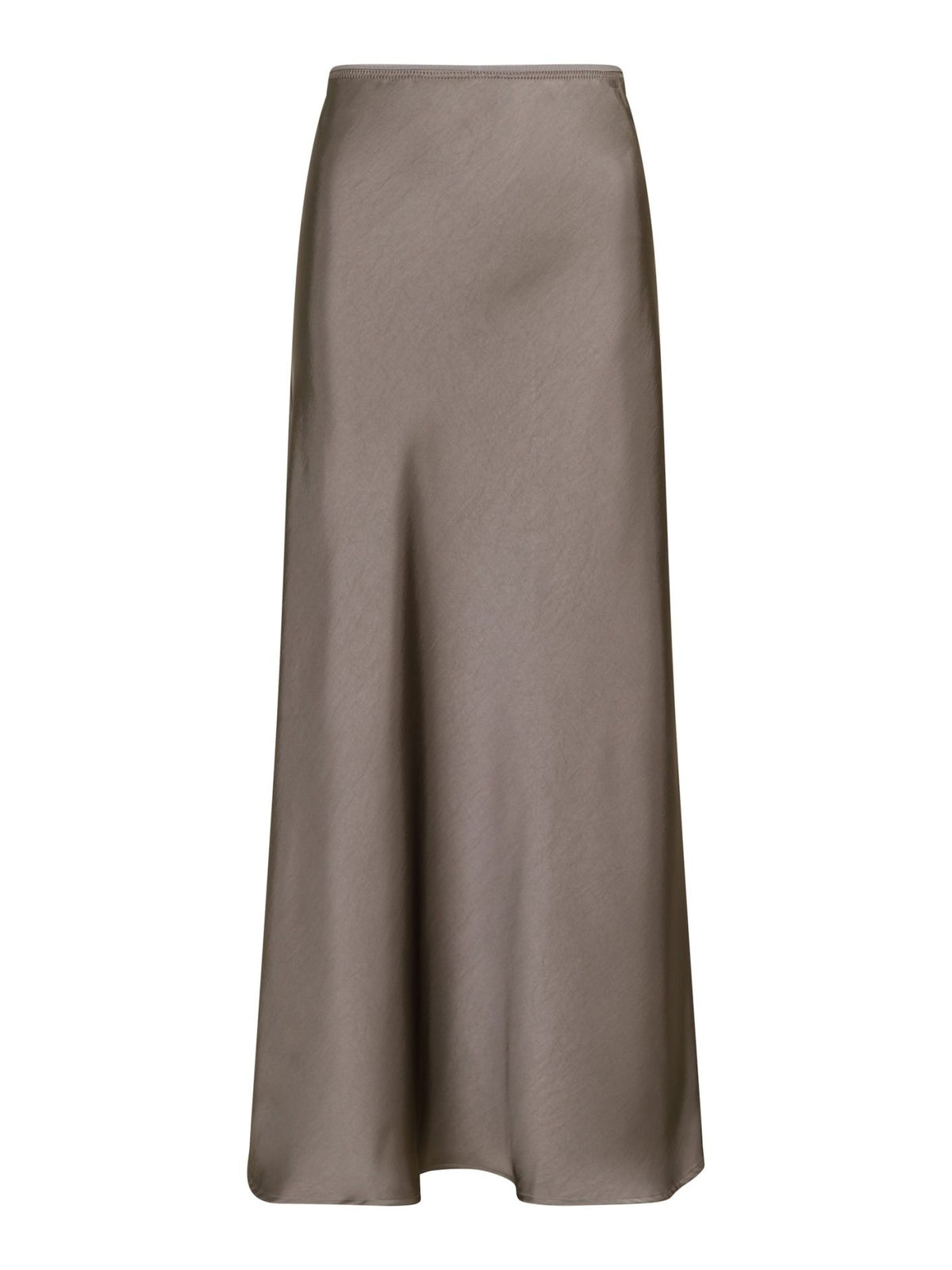 Neo Noir Vicky Heavy Sateen Skirt – Warm Grey