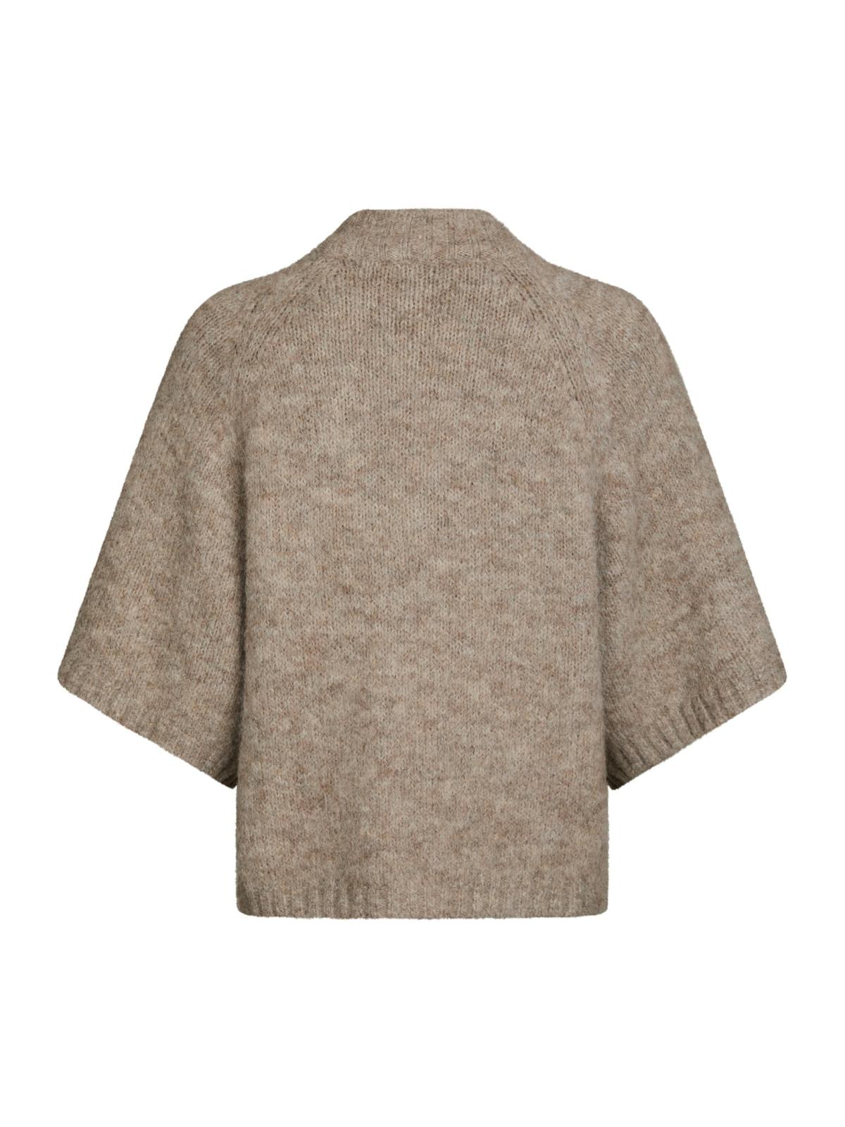 NEO NOIR – Benuta Fluffy Knit Cardigan – Light Brown