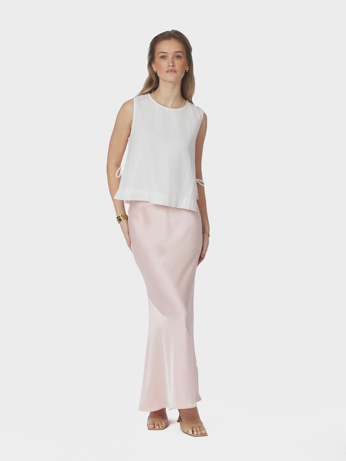 NEO NOIR – Ninad Heavy Sateen Skirt – Light Pink