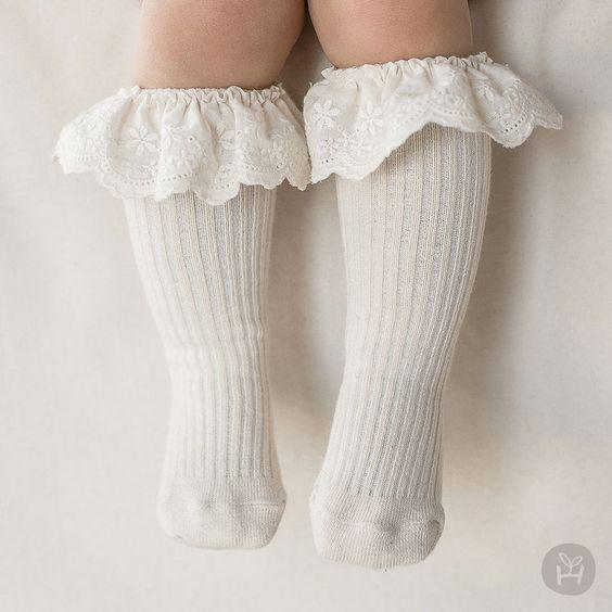 Luna - knee socks ivory - Luna Living