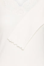 FRANSA Frhizamond pitkähihainen paita – Antique White