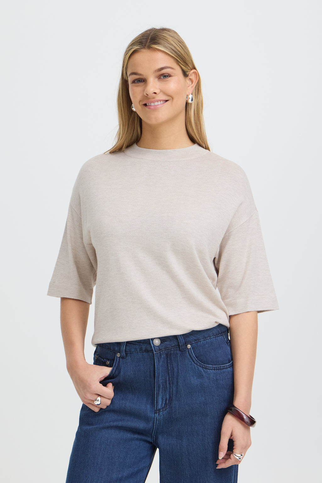 Fransa Mary pusero – Oatmeal Melange