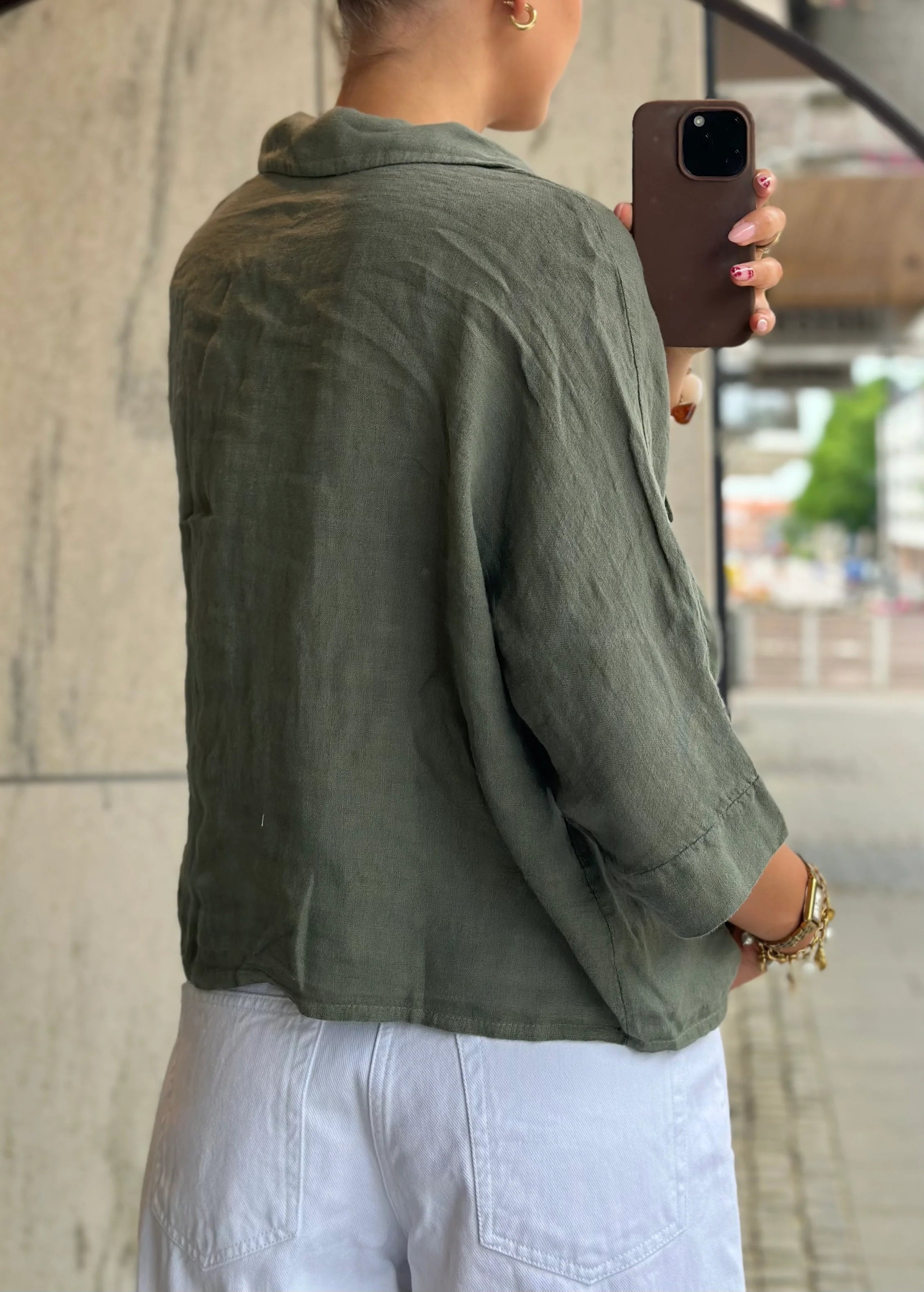 Marta du Château Juniper Tencel - military green