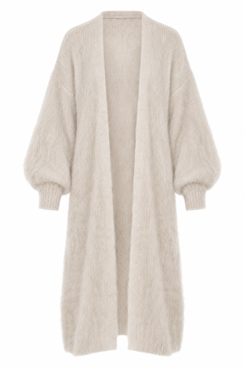 Maison pitkä mohairneuletakki – Ivory